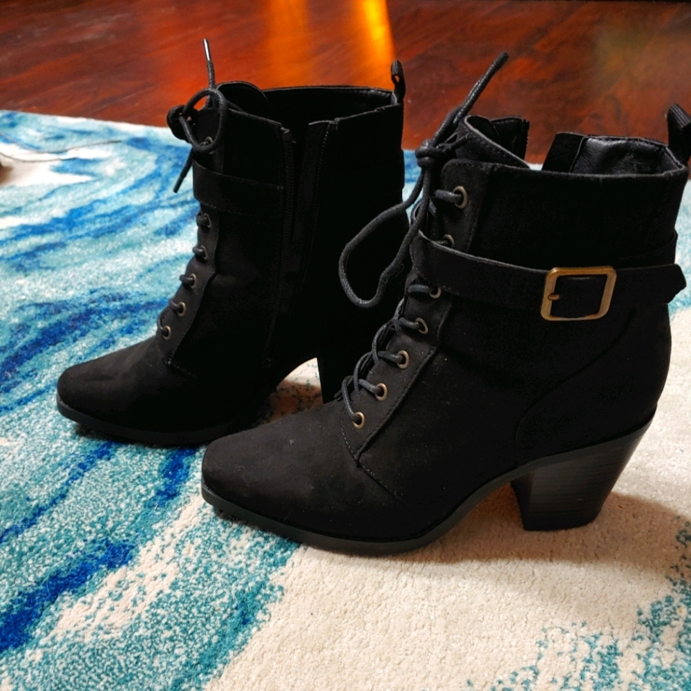 Just Fab Black Booties